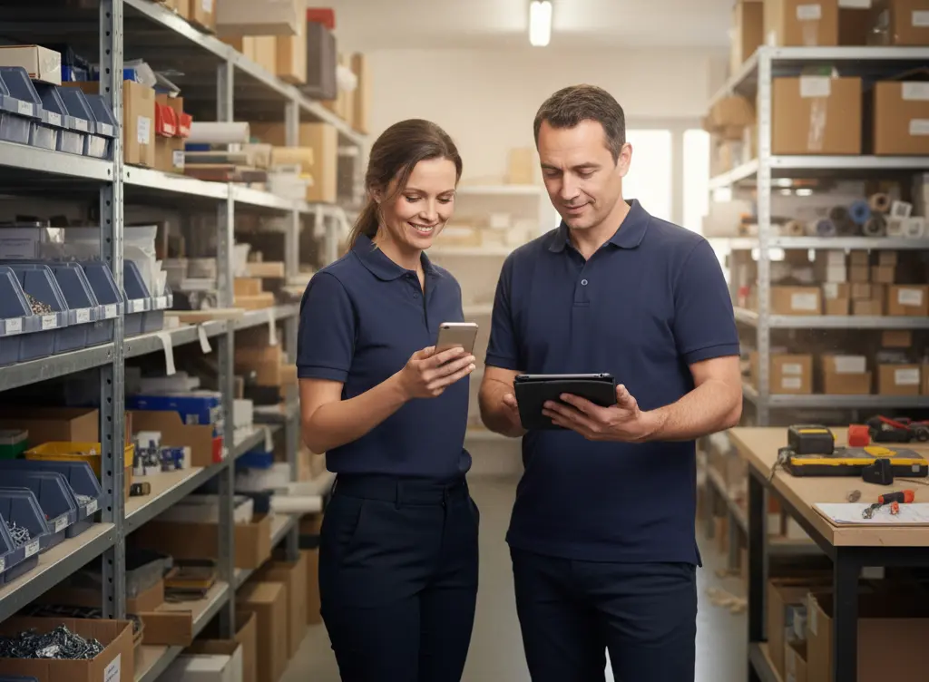 Annika and Bernd discussing repleno