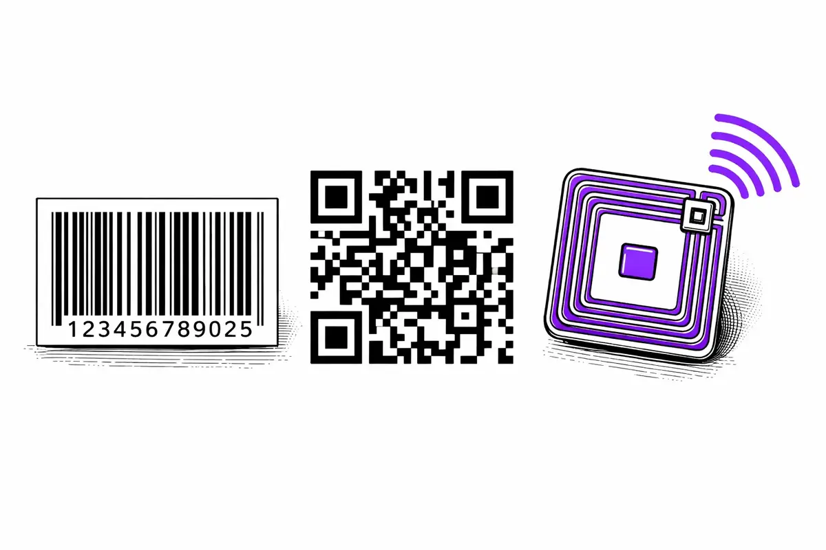 Cover Image for RFID vs Barcode vs QR-Code: Welche Technologie passt zu deinem Betrieb?