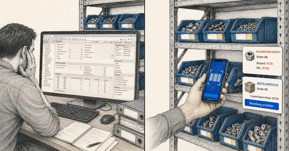 Praxisleitfaden Lagerverwaltung im Handwerk ohne ERP