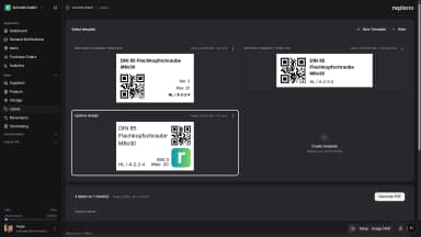 Etiketten mit Barcode im repleno Label-Designer erstellen