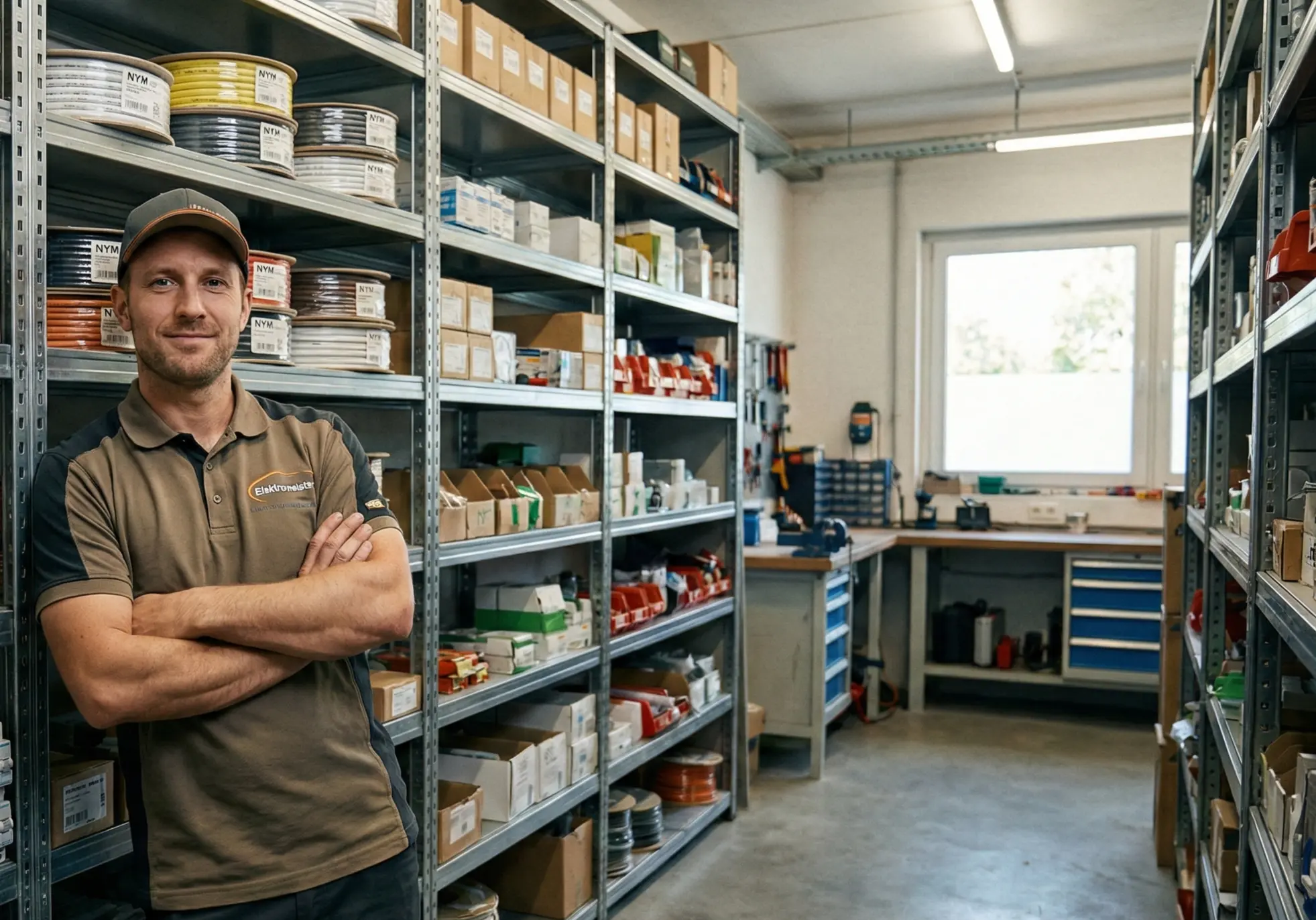 Elektromeister nutzt repleno zur Lagerverwaltung