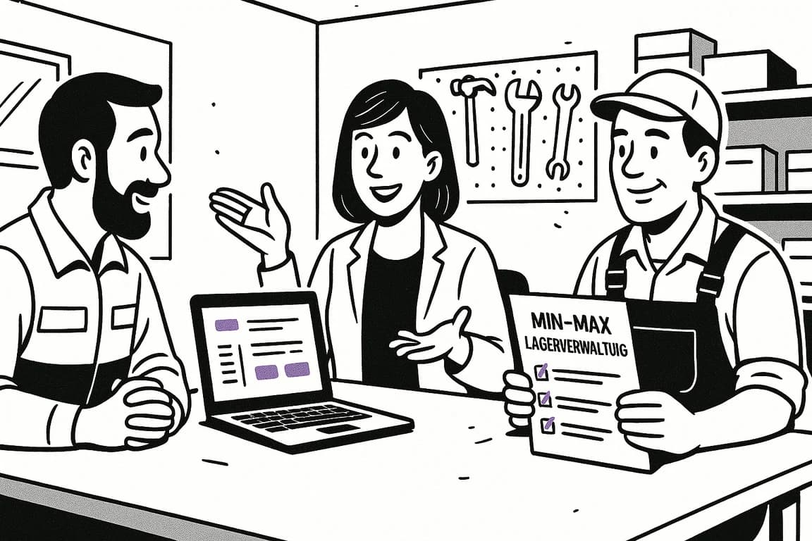 Cover Image for Min-Max-Lagerverwaltung für Handwerk & Gewerbe: Praxis-Leitfaden 2025