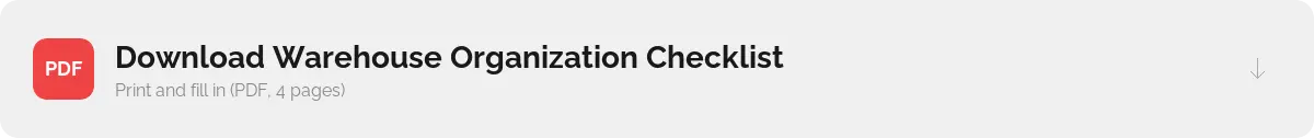 Download warehouse organization checklist PDF