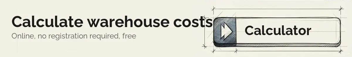 Calculate warehouse costs: Online, no registration required, free